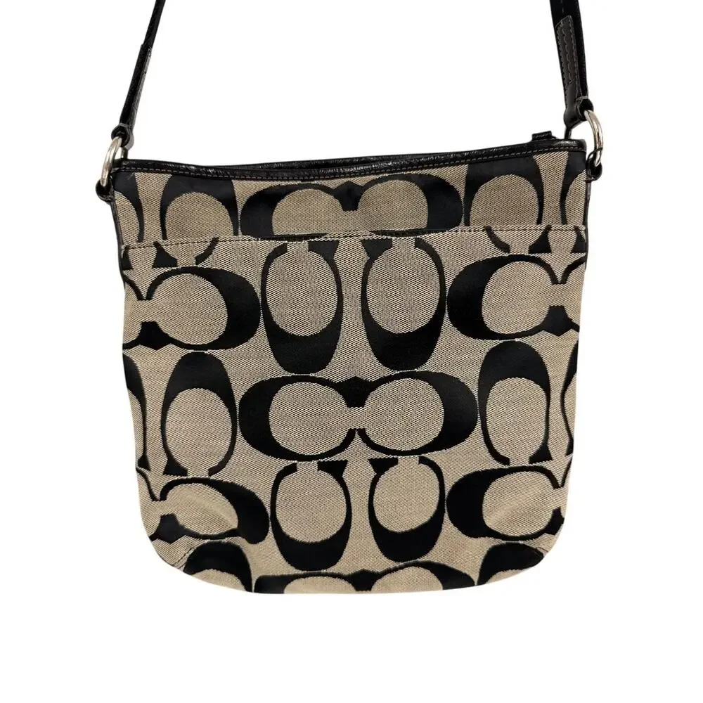 Coach signature crossbody